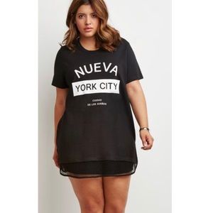 Forever 21 Black Tshirt Dress.